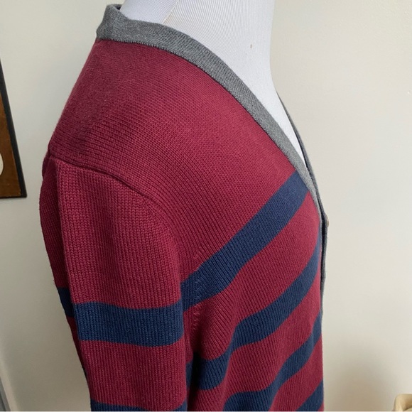 Tommy Hilfiger Eclectic Grandpa Striped Cardigan Large - Picture 3 of 14